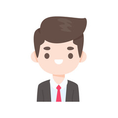 Cartoon of a groom wearing a black tuxedo at a wedding ceremony