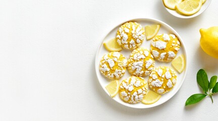 Lemon crinkle cookie