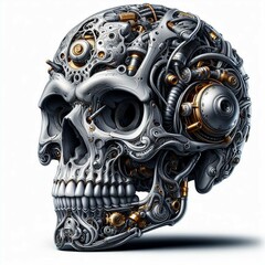 Skull Face Death Halloween Bones Vector Illustration.Mexican Traditional Horror Skeleton Flower Floral Gothic Ornament Pattern Tattoo Art.Culture Decoration Isolated Emblem Poster Graphic Symbol