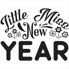 Fototapeta premium Little miss new year