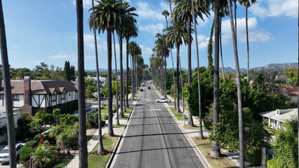 Beverly Hills At Los Angeles In California United States. Famous Luxury Neighborhood. Downtown Cityscape. Beverly Hills At Los Angeles In California United States. 