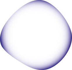 Abstrakte, blaue Form mit Farbverlauf zur Mitte, mit scharfem Rand, transparenter Innenfläche und Hintergrund - als Überlagerung, Overlay und anderweitigen Gestaltungsmöglichkeiten