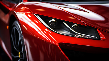 the glossy finish of a scratch-resistant car,