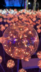 Bokeh of colorful light, abstract glitter lights background.