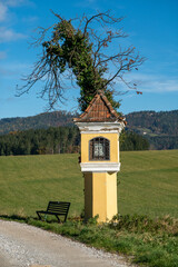 Romantic wayside Cross in Piber, Styria . Romantisches  Wegkreuz in Piber, Steiermark