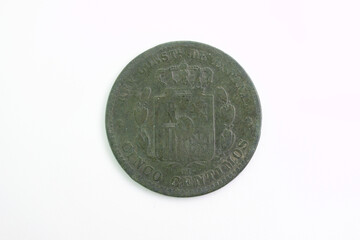 collector coin numismatics isolated antique metal wear antique h