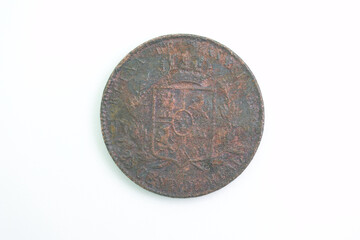 collector coin numismatics isolated antique metal wear antique h