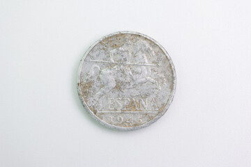 collector coin numismatics isolated antique metal wear antique h