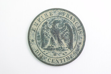 collector coin numismatics isolated antique metal wear antique h