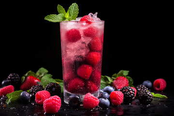 Coctail Frosted Berry Fizz