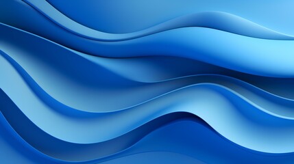 Blue abstract wavy background. 3d rendering, 3d illustration.