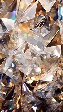 shiny illuminating silver holographic raw crystals diamonds wallpaper background portrait manifestation fengshui new age 