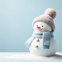 snowman on a white background