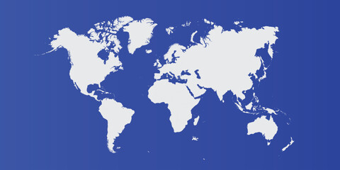 blue backdrop of the world map