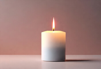 candle on minimal background