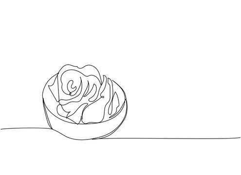recommend clip art: pickled ginger in a bowl, Sushi set one line art. Continuous line drawing of sushi, japanese, food, roll, culture, tasty, restaurant, japan, asian, sea, menu
