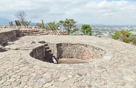 The former Aztec spa, garden and royal palace of Texcotzingo, located in Mexico State