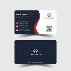 Modern and clean professional business card template