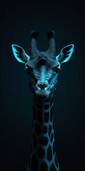 Obraz premium minimal 8k animal wallpaper created with Generative Ai