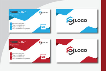 modern and clean professional business card template