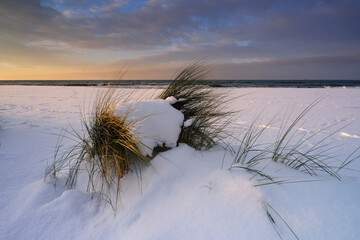 Zima na wybrzeżu Morza Bałtyckiego