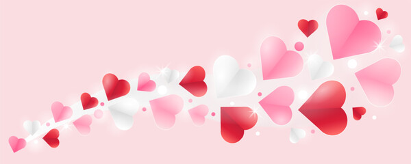 Banner advertising for Valentine's Day for website and print