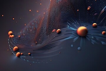 Generative AI - Abstract Background - Science technology, other worlds 