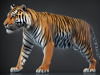 One tiger is the king of all animals. Generative AI