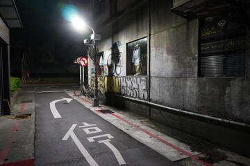 台北の路地 - obrazy, fototapety, plakaty