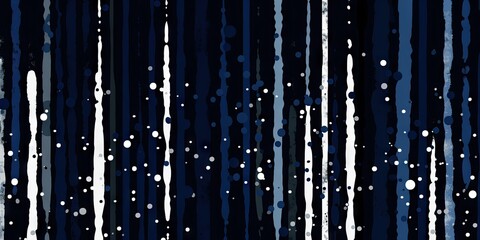 striped brush strokes of dots on black background Generative AI