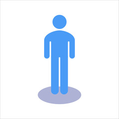 Person in circle, Street view outline icon, line vector sign, vector illustration on white background