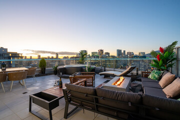 Luxury Patio Over a City