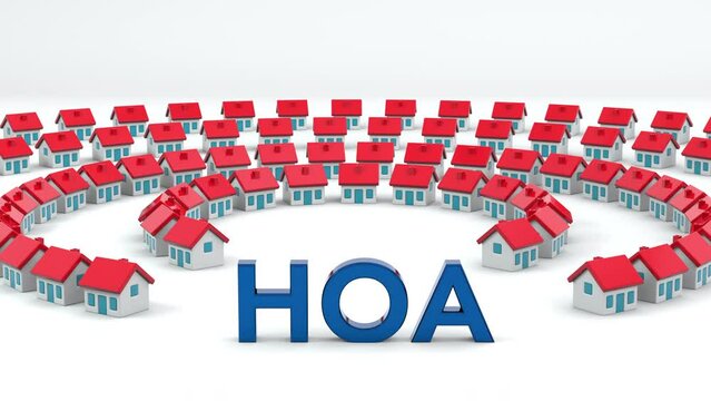 HOA Home Owner Association Animation Concept