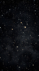 Fototapeta premium black wallpaper for devices with subtle white specks or texture created with Generative Ai