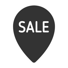 sale vector icon. sale button for black friday sales company. glyph icon for web and ui isolated on white background