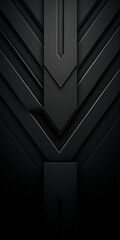Obraz premium Minimalist black dark background mobile phone Wallpaper created with Generative Ai