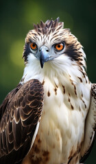 Fototapeta premium Portrait of a majestic Osprey (Pandion haliaetus) close up