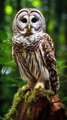 Barred Owl close up