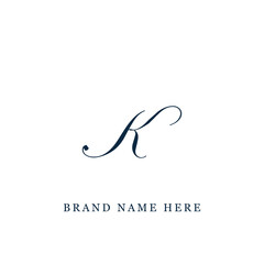K letter logo design for fashion and beauty and spa company. K letter vector icon. K logo, K