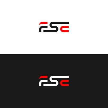 FSE logo. F S E design. White FSE letter. FSE, F S E letter logo design. Initial letter FSE linked circle uppercase monogram logo. F S E letter logo vector design. 