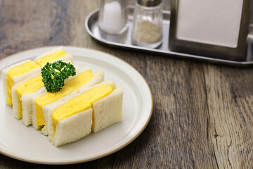 Tamagosand( Sandwich with omelet), Japanese food