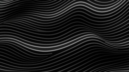 Wavy black and gray lines forming a solid three-dimensional texture