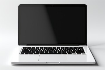 Laptop with modern frameless design, generative ai