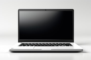 Laptop with modern frameless design, generative ai