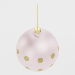 Realistic 3D Render of Christmas Ball