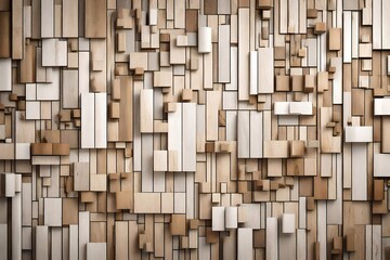 wood board white old style abstract background objects for furniture.wooden panels is then used. 3d render 