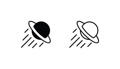 Ufo icon design with white background stock illustration
