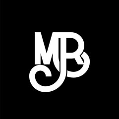 MR Letter Logo Design. Initial letters MR logo icon. Abstract letter MR minimal logo design template. M R letter design vector with black colors. mr logo