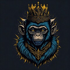 pirated monkey king logo for esport gaming, 