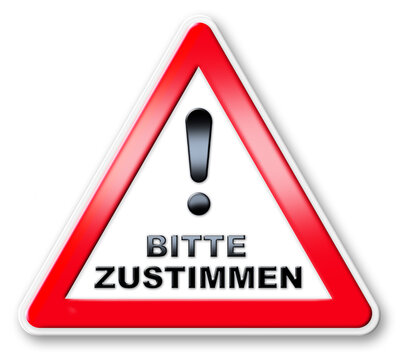 SCHILD ZUSTIMMUNG 3D